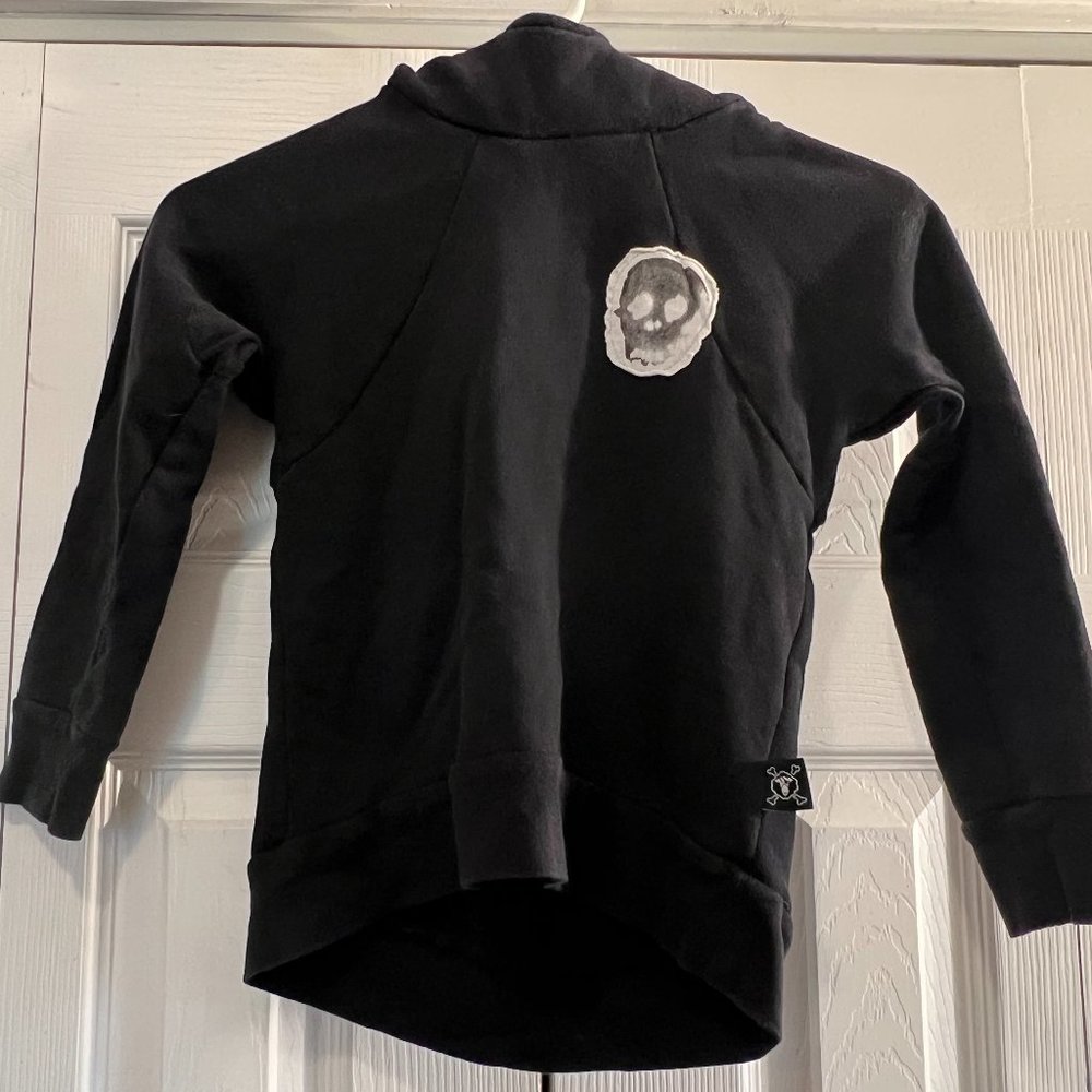 nununu skull ninja hoodie Black Size 4-5